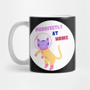 Cat in Space is very Happy Mug